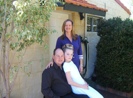 Craig with his wife Eileen and daughter Ciara